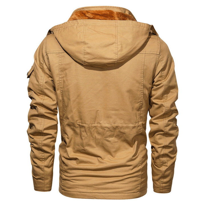 Drune | Militärstil Baumwolljacke mit Fleece-Futter