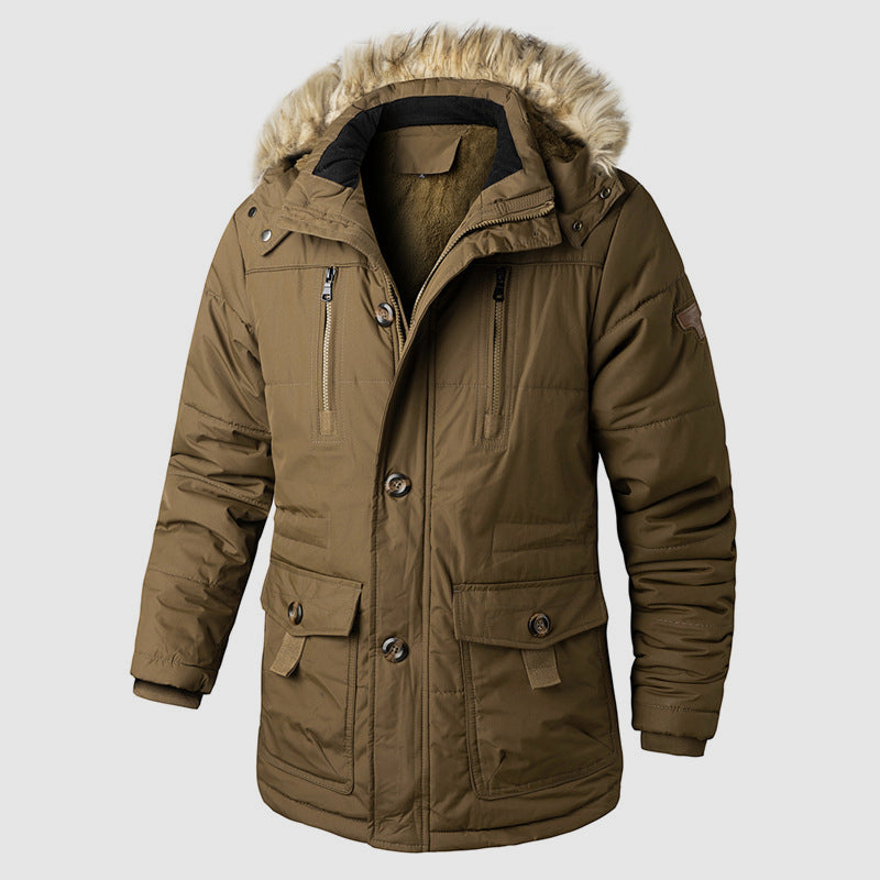 Drune | Outdoor Parka mit abnehmbarer Kapuze und innerem Fleece-Futter