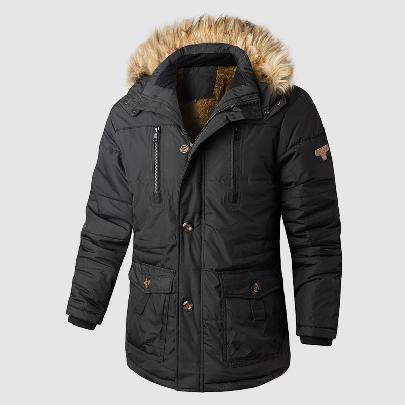 Drune | Outdoor Parka mit abnehmbarer Kapuze und innerem Fleece-Futter