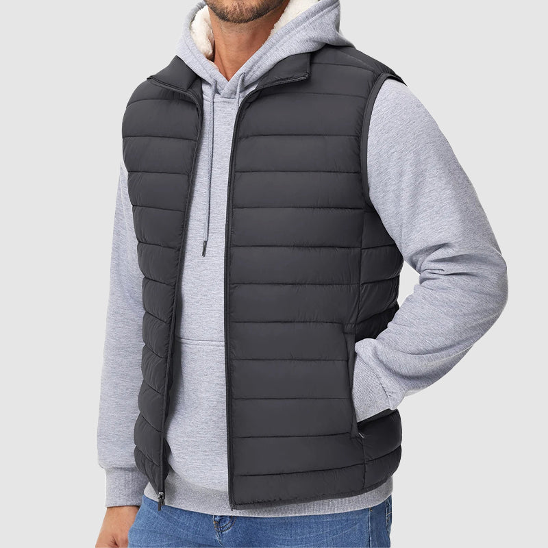 Drune | Puffer-Wasserfestes Weste mit verpackbarem Design