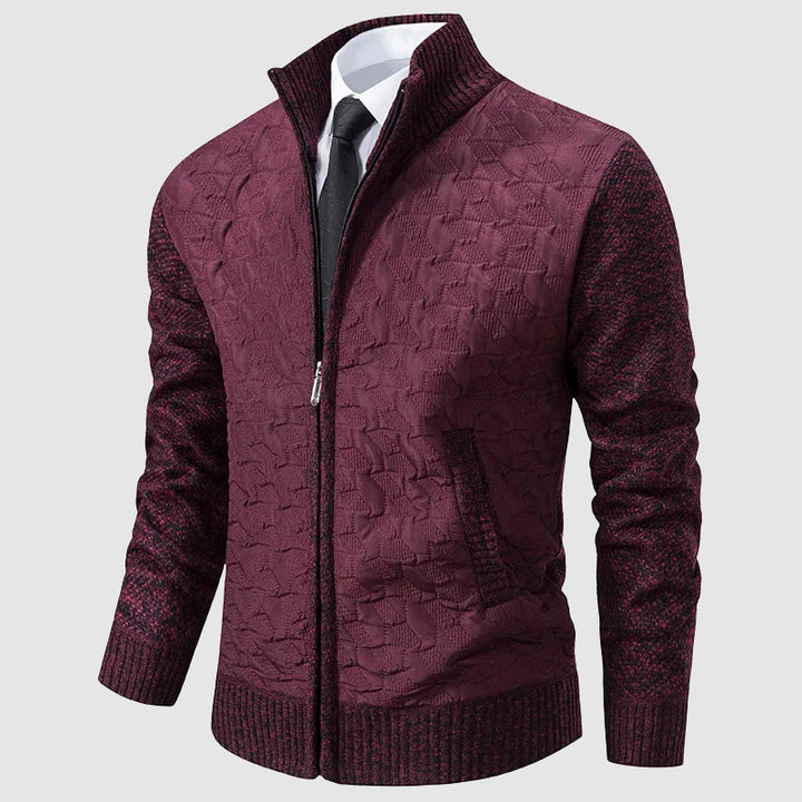 Drune | Gestepptes Strickjacke mit Stehkragen
