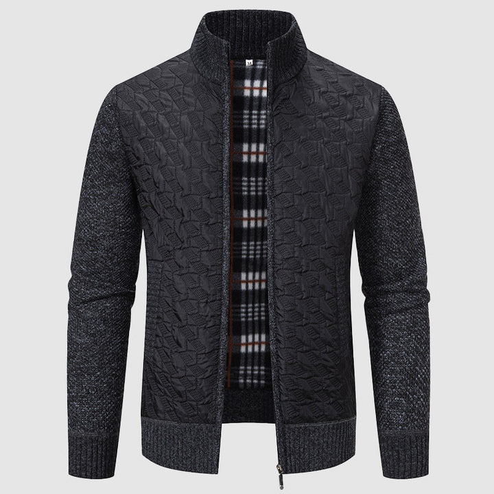 Drune | Gestepptes Strickjacke mit Stehkragen