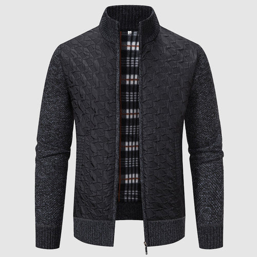 Drune | Gestepptes Strickjacke mit Stehkragen