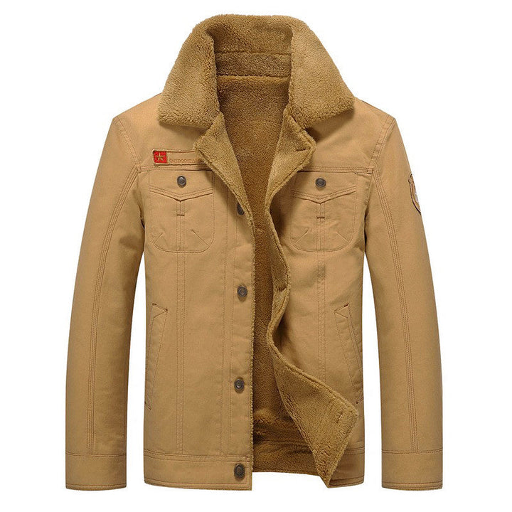 Drune | Sherpa-futter Baumwolljacke mit Knopfverschluss
