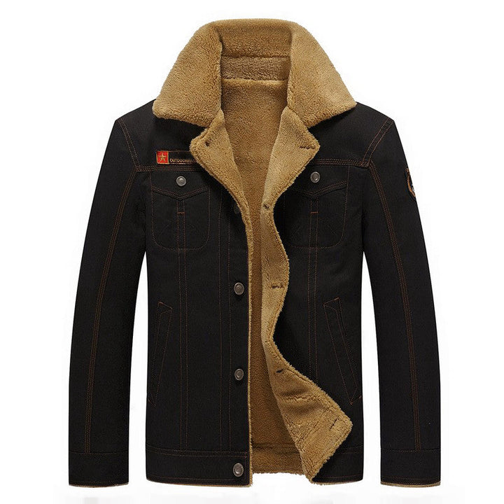 Drune | Sherpa-futter Baumwolljacke mit Knopfverschluss
