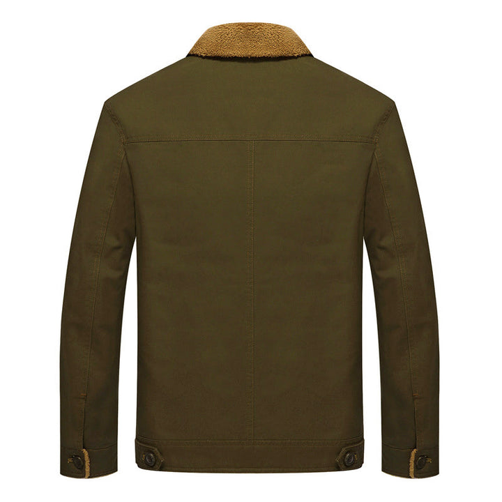 Drune | Sherpa-futter Baumwolljacke mit Knopfverschluss