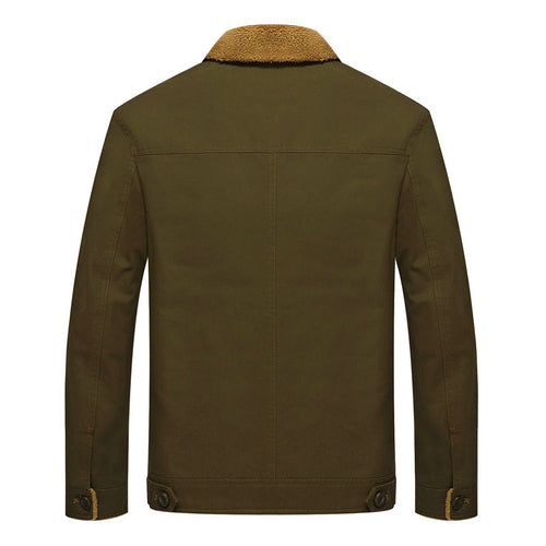 Drune | Sherpa-futter Baumwolljacke mit Knopfverschluss