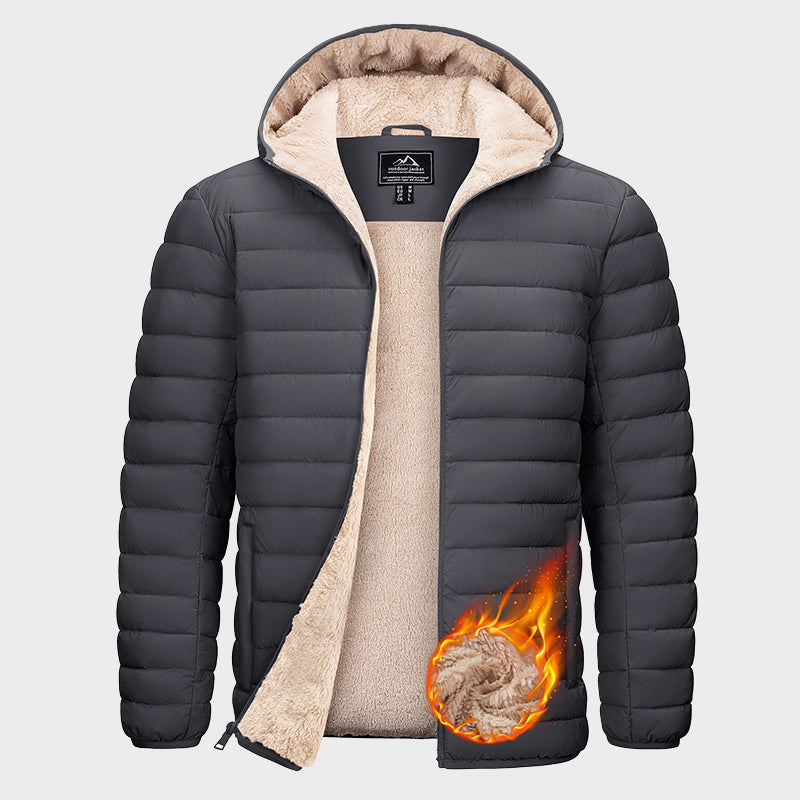 Drune | Wasserabweisende Pufferjacke mit Sherpa-Fleece-Innenfutter