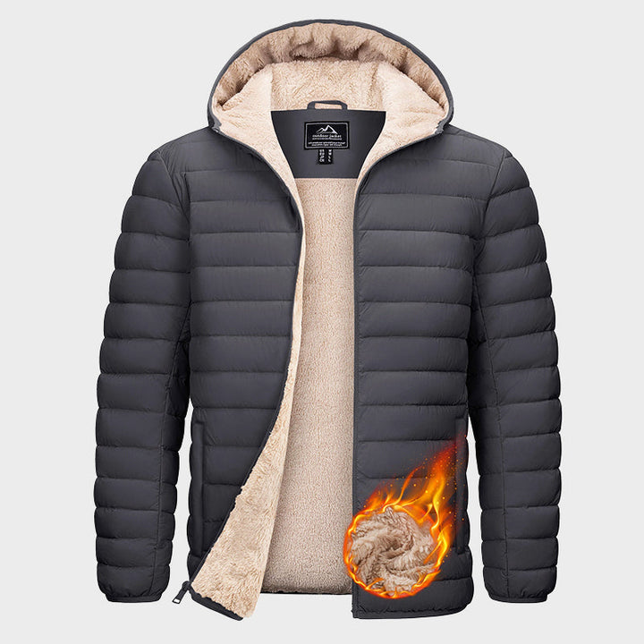 Drune | Wasserabweisende Pufferjacke mit Sherpa-Fleece-Innenfutter