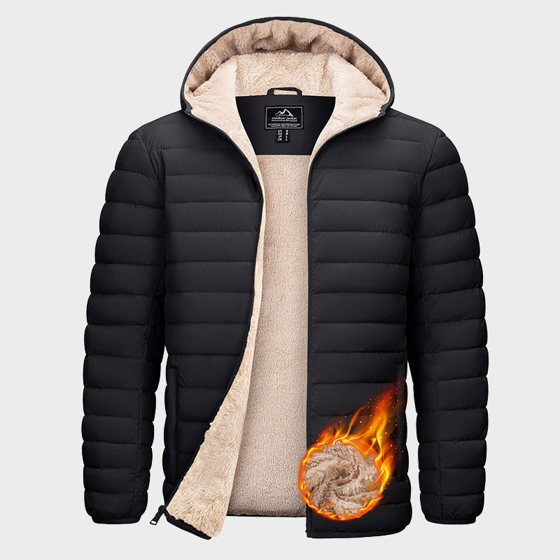 Drune | Wasserabweisende Pufferjacke mit Sherpa-Fleece-Innenfutter