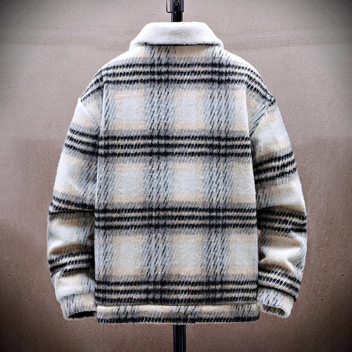 Drune | Winter Plaid Jacke mit Fleece-Innenfutter