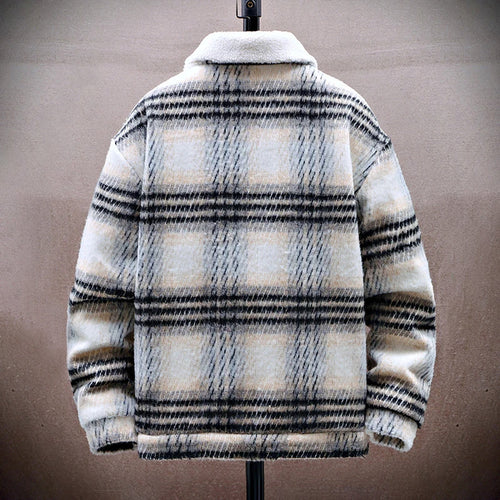Drune | Winter Plaid Jacke mit Fleece-Innenfutter