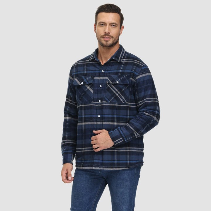 Drune | Fleecegefütterte Karobluse Jacke
