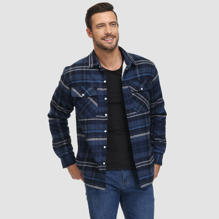 Drune | Fleecegefütterte Karobluse Jacke