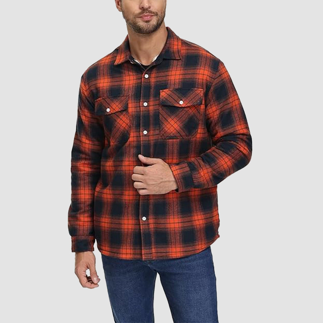 Drune | Fleecegefütterte Karobluse Jacke