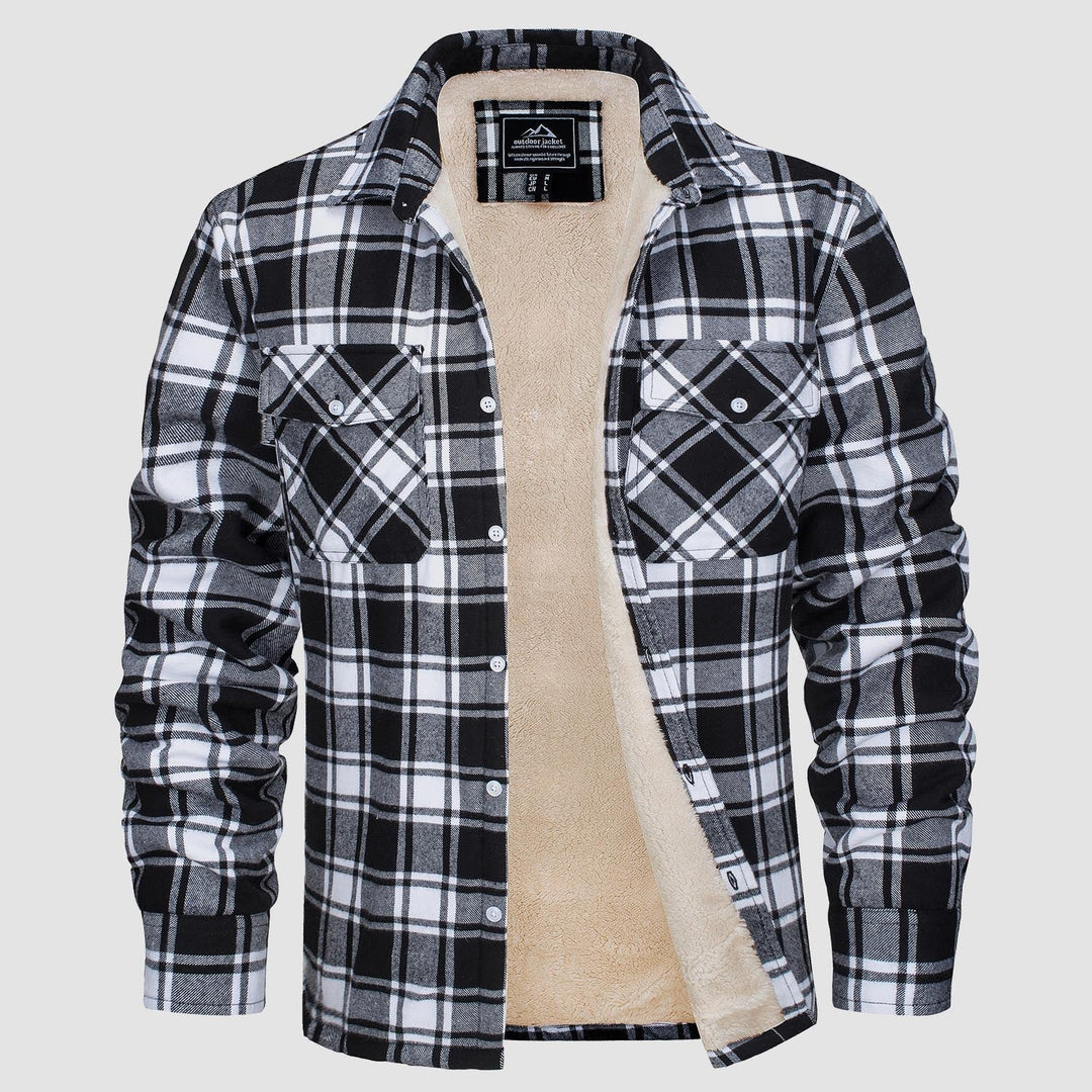 Drune | Fleecegefütterte Karobluse Jacke