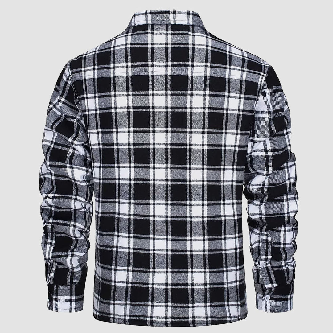 Drune | Fleecegefütterte Karobluse Jacke