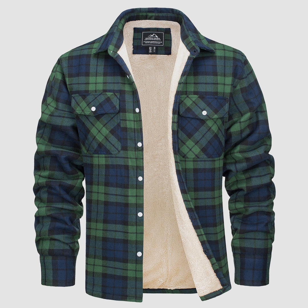 Drune | Fleecegefütterte Karobluse Jacke