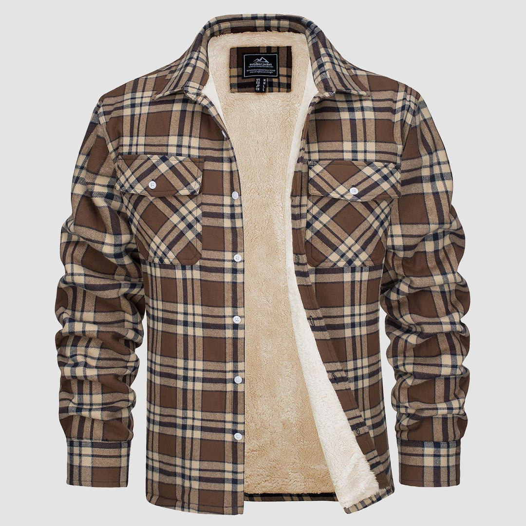 Drune | Fleecegefütterte Karobluse Jacke