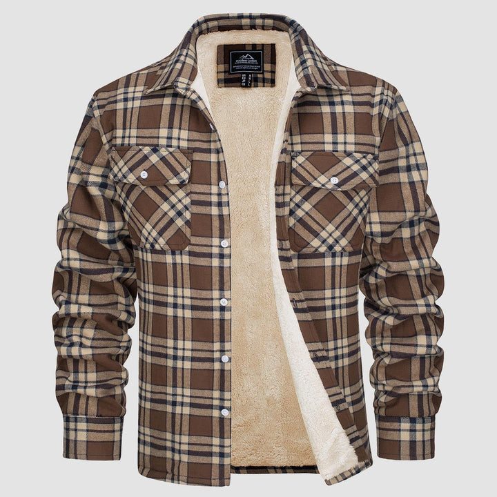 Drune | Fleecegefütterte Karobluse Jacke