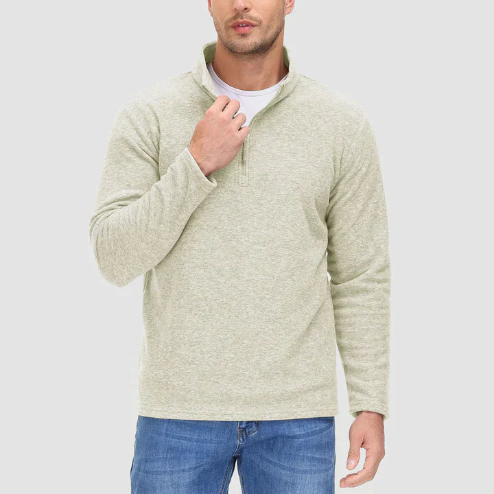 Drune - Herrenpullover mit Viertelreißverschluss