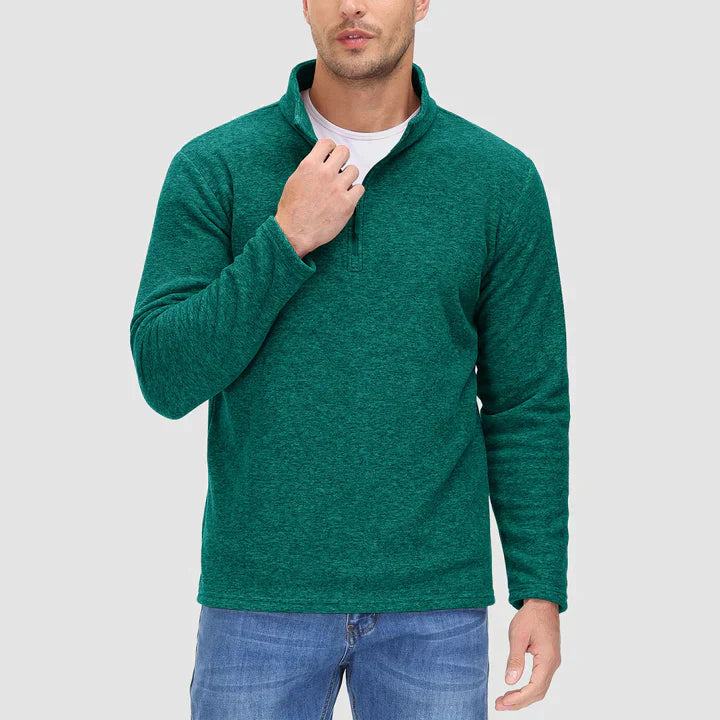 Drune - Herrenpullover mit Viertelreißverschluss