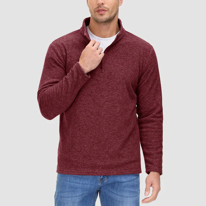 Drune - Herrenpullover mit Viertelreißverschluss