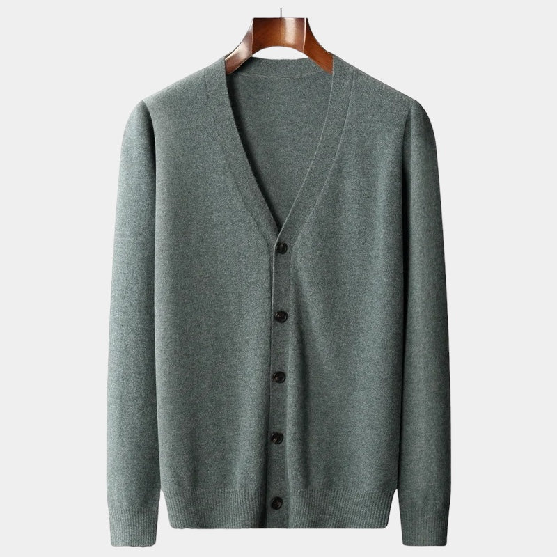 Drune | Herren Cardigan, gestrickt, klassisches Knopfdesign - leichtgewicht