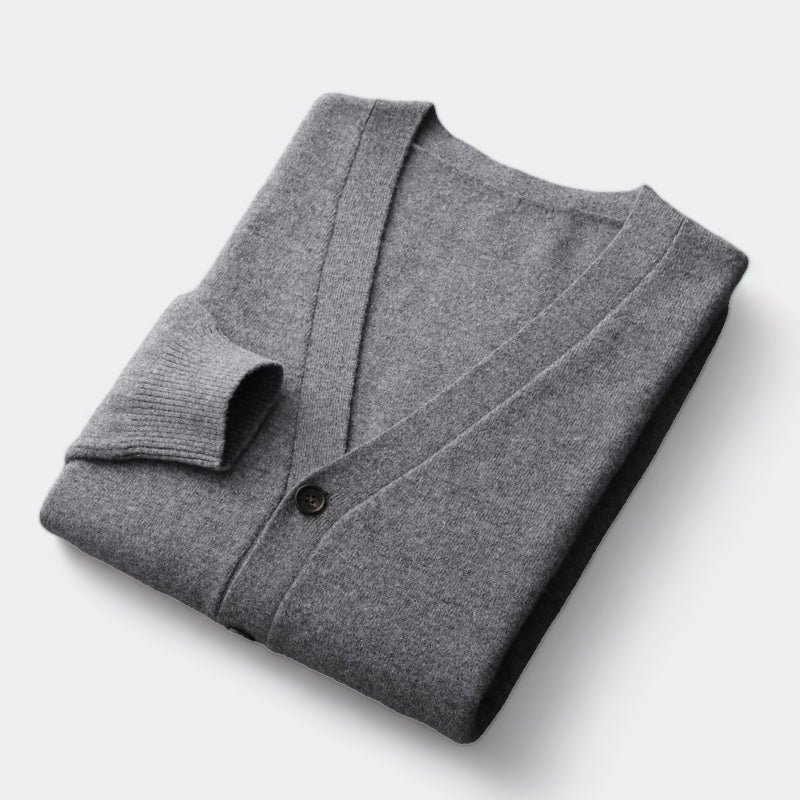Drune | Herren Cardigan, gestrickt, klassisches Knopfdesign - leichtgewicht