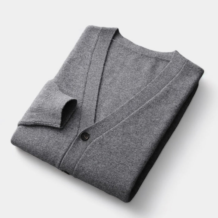 Drune | Herren Cardigan, gestrickt, klassisches Knopfdesign - leichtgewicht