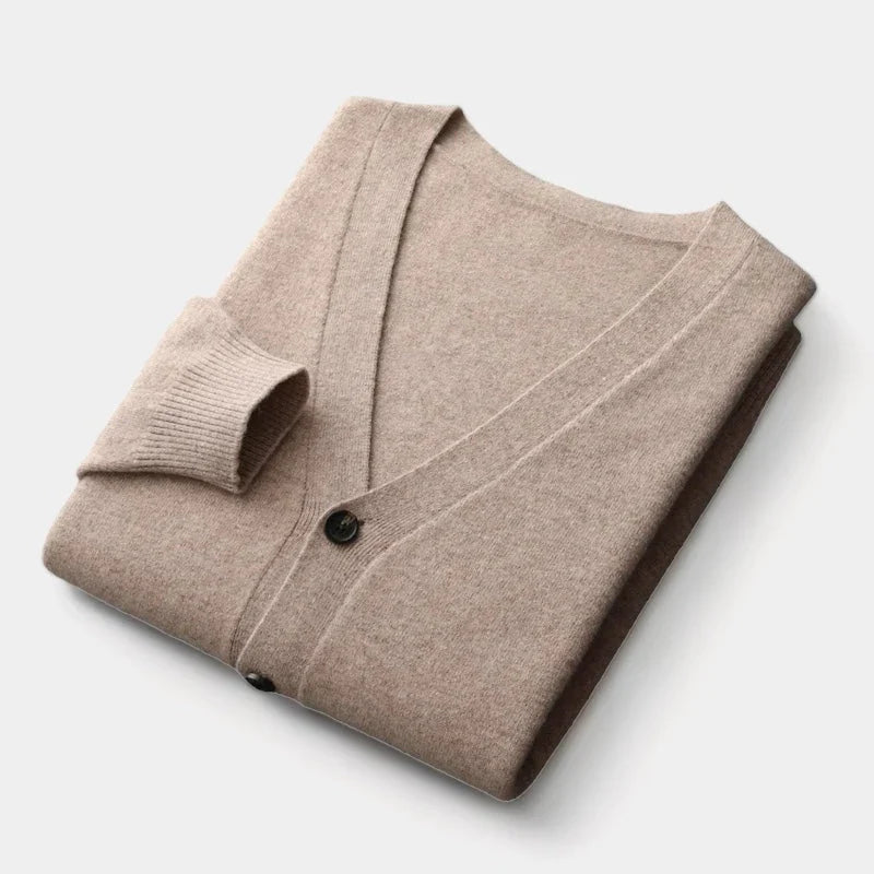 Drune | Herren Cardigan, gestrickt, klassisches Knopfdesign - leichtgewicht