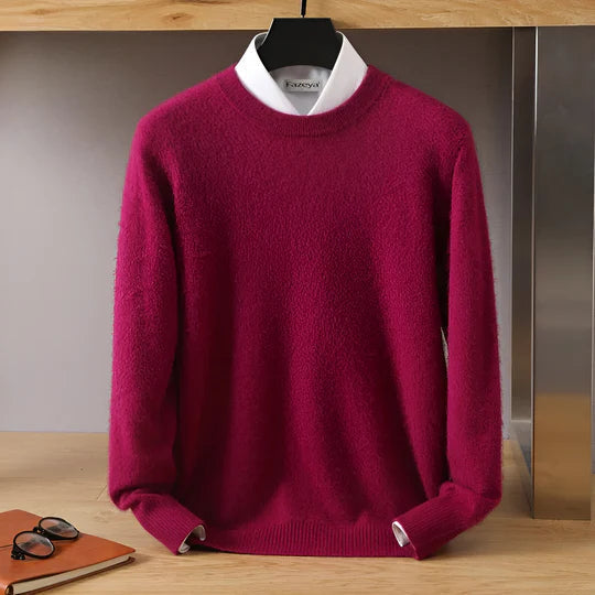Drune | O-Hals Cashmere Pullover für Herren - Leichtgewicht