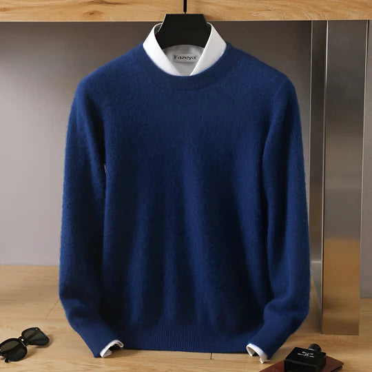 Drune | O-Hals Cashmere Pullover für Herren - Leichtgewicht