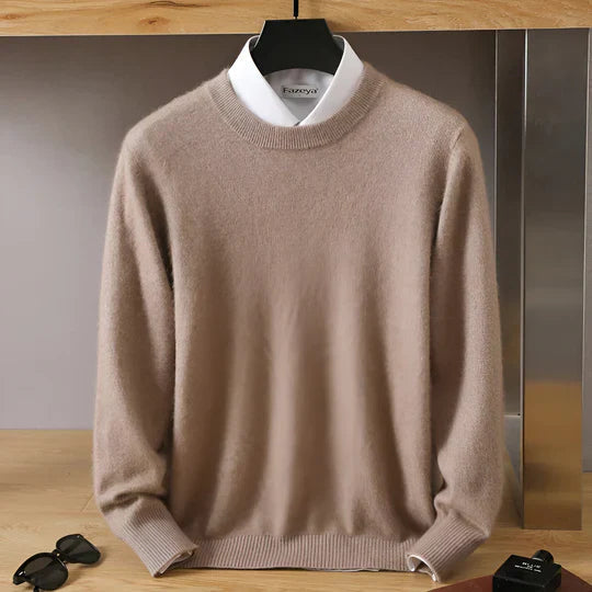 Drune | O-Hals Cashmere Pullover für Herren - Leichtgewicht