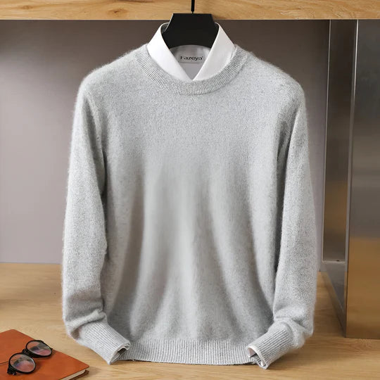 Drune | O-Hals Cashmere Pullover für Herren - Leichtgewicht