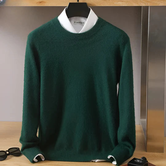 Drune | O-Hals Cashmere Pullover für Herren - Leichtgewicht