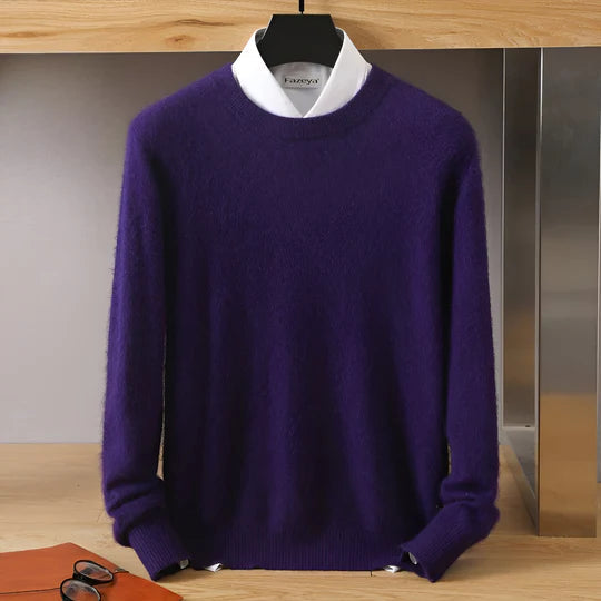 Drune | O-Hals Cashmere Pullover für Herren - Leichtgewicht