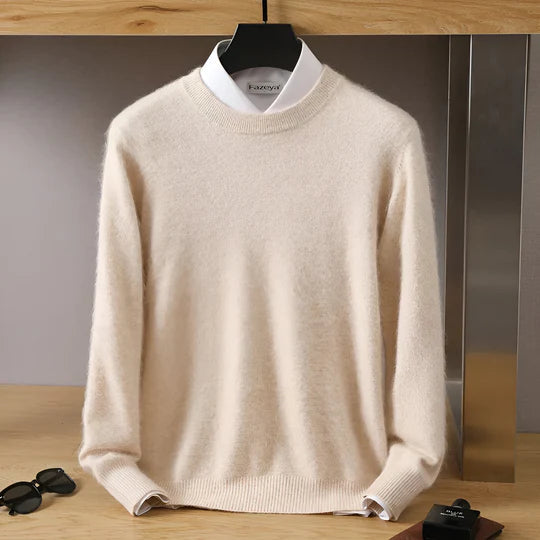 Drune | O-Hals Cashmere Pullover für Herren - Leichtgewicht