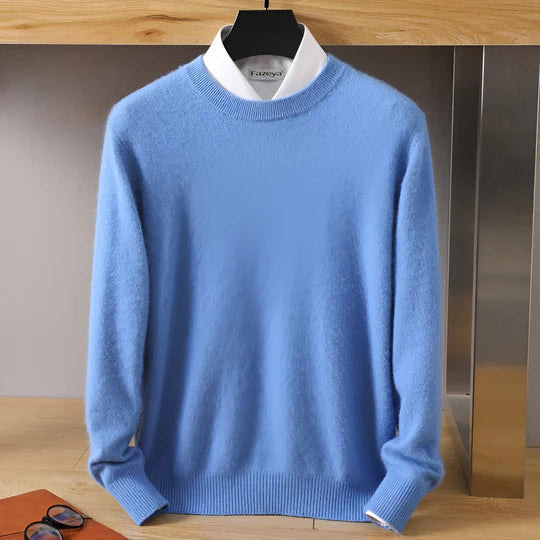Drune | O-Hals Cashmere Pullover für Herren - Leichtgewicht