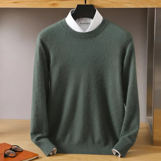Drune | O-Hals Cashmere Pullover für Herren - Leichtgewicht