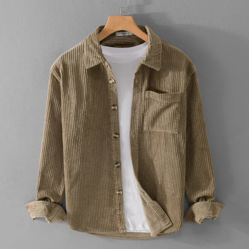 Drune | Cord-Jacke für Herren - Reguläre Passform, Lange Ärmel