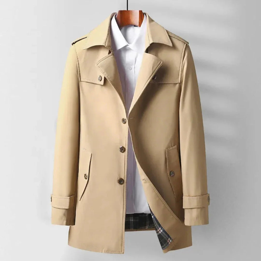 Drune | Klassischer Mid-Length Trenchcoat
