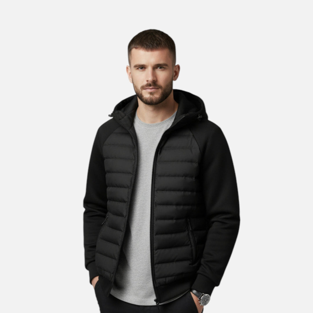 Drune | Herren Daunenjacke - Gesplittetes Steppmuster - Winter