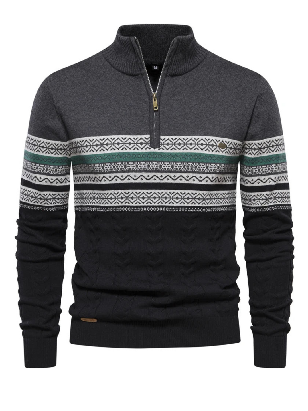 Drune | Herren Halbzip-Pullover - Reguläre Passform