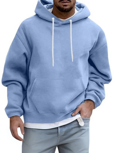 Drune | Herren Hoodie, verstellbare Kapuze - Kängurutasche