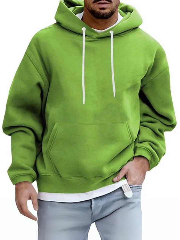 Drune | Herren Hoodie, verstellbare Kapuze - Kängurutasche