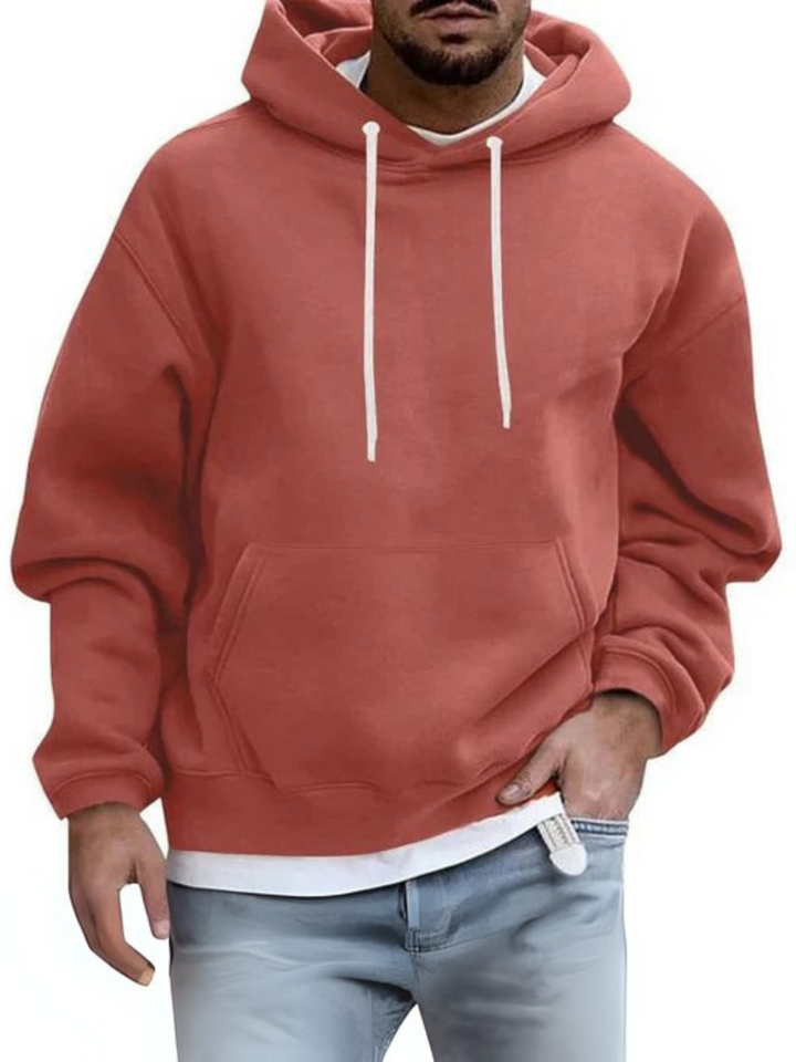 Drune | Herren Hoodie, verstellbare Kapuze - Kängurutasche