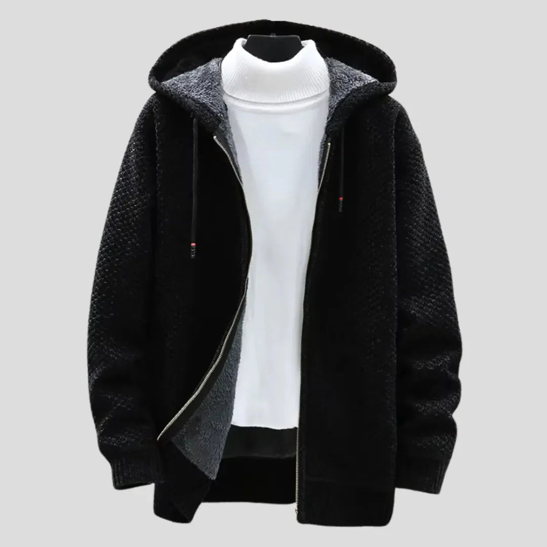 Drune | Strickfleece Zip Hoodie