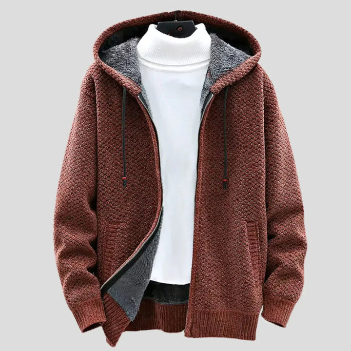Drune | Strickfleece Zip Hoodie