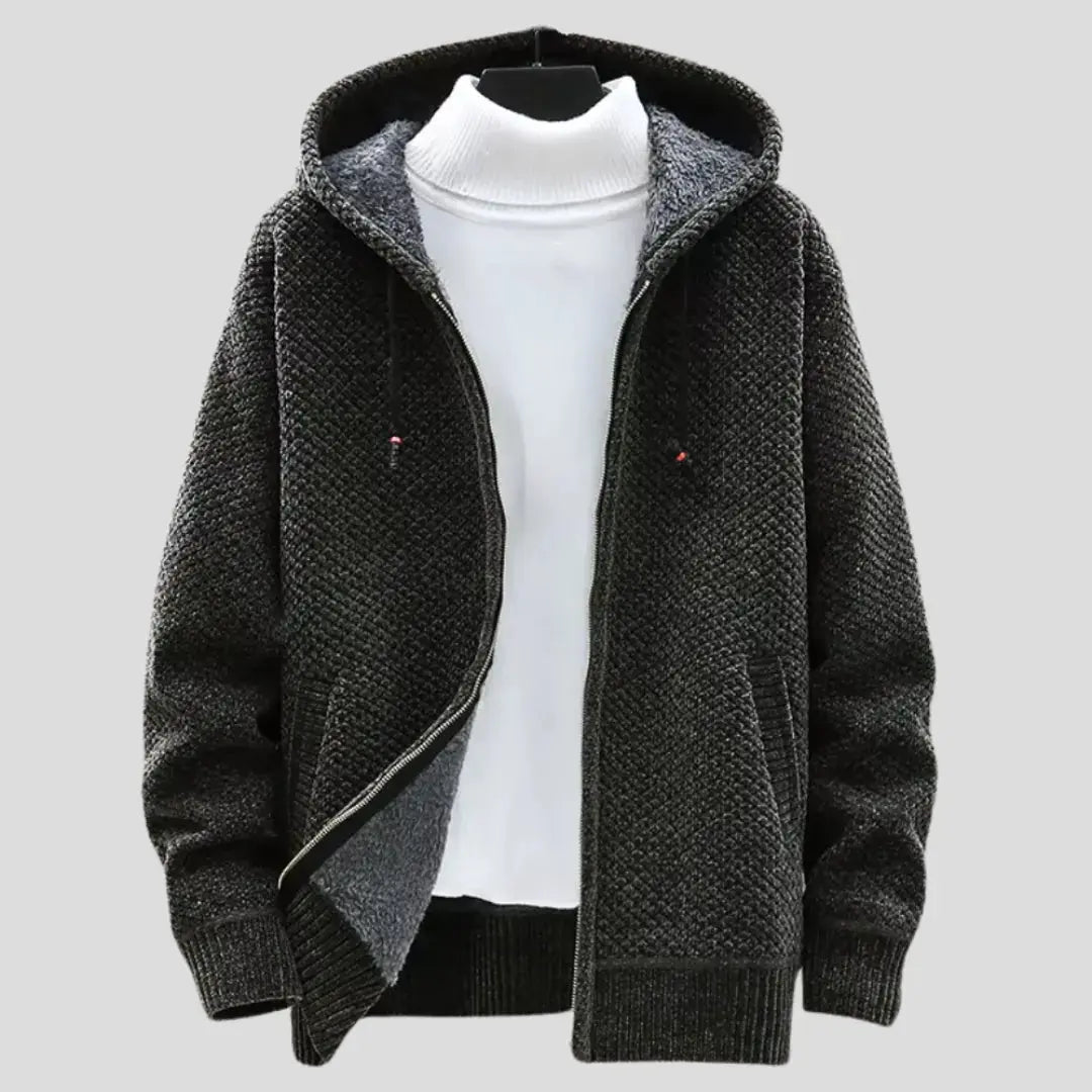 Drune | Strickfleece Zip Hoodie